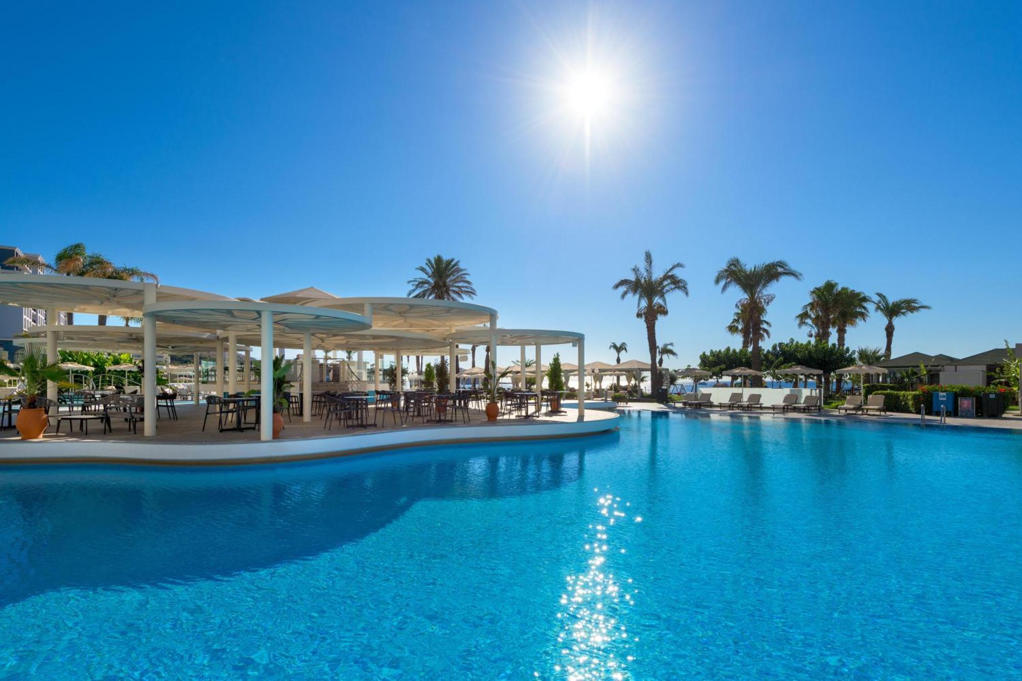 Rodos Palladium Leisure & Wellness Kallithea  Bagian luar foto The swimming pool at the hotel
