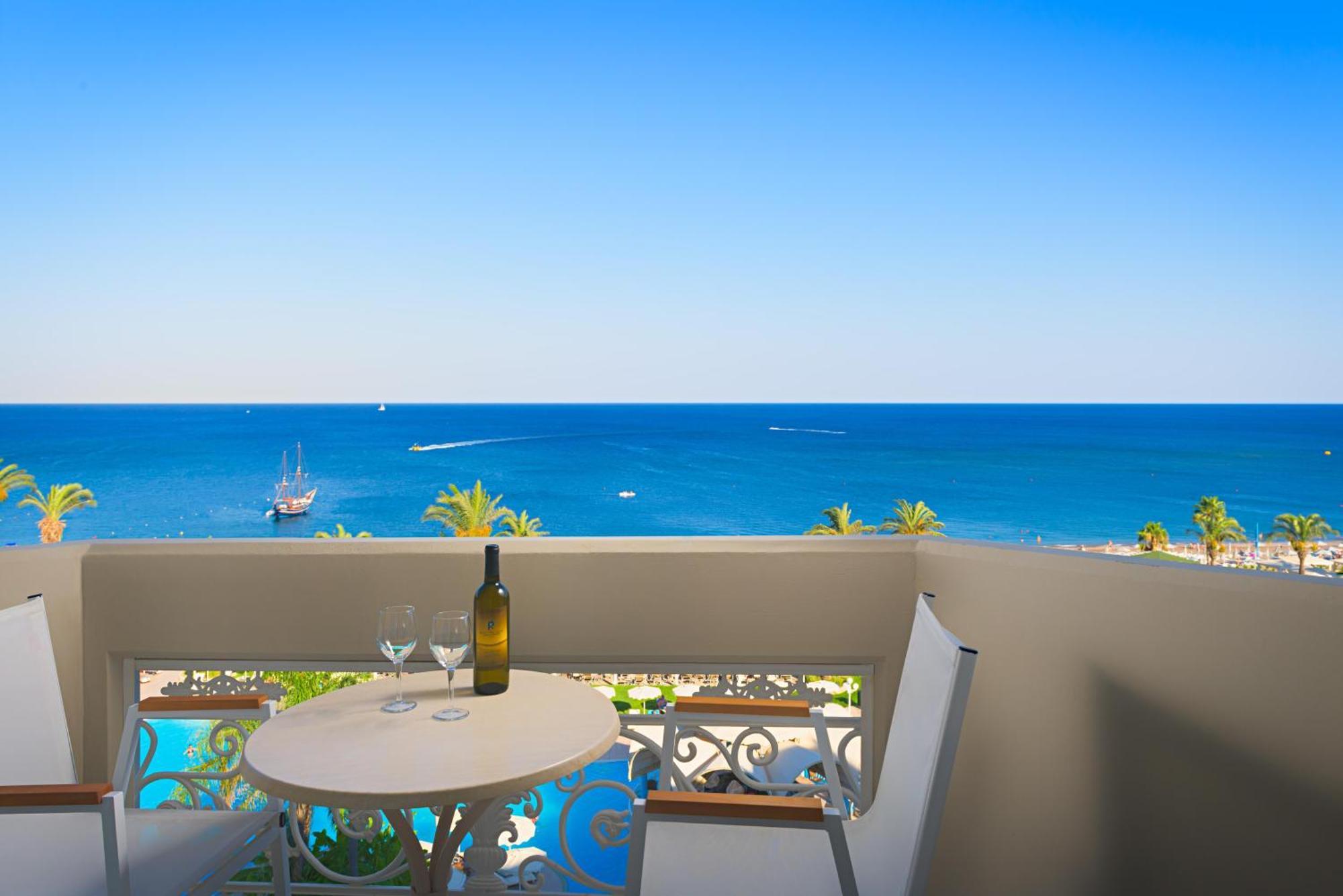Rodos Palladium Leisure & Wellness Kallithea  Bagian luar foto View from the balcony of a hotel room